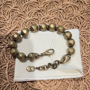 Waxing Poetic Brass Ball Bracelet